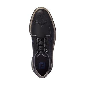 【未使用品】FJフットジョイ 25.5 ゴルフシューズ　黒 FootJoy FOOTJOY (フットジョイ) ICON Black (アイコン ブラック